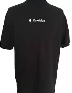 Camiseta Apple Negra Oakridge XL Extra Grande Diseñada por Apple en California - Imagen 1 de 7