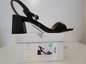 A New Day Womens Shannon Heels with Memory Foam Insole Black Size 8.5 - Picture 1 of 6