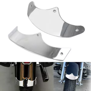 Borde de borde de punta de guardabarros delantero trasero cromado para Harley Fat Boy FLSTF 89-06 - Imagen 1 de 11