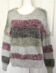 WILD FABLE - NEW w/ Tags Women's L Sweater Fuzzy Metallic Sparkly Soft Pullover - Picture 1 of 10
