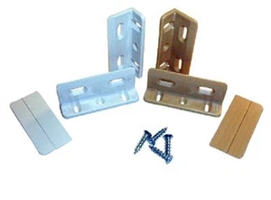 FASTCAP KOLBE CORNER MOUNTING BRACKET COVER CAP & SCREWS INCLUDED METAL 1 1/2"* - Picture 1 of 1