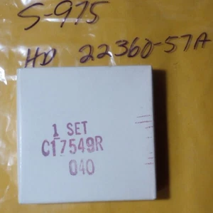 Harley-Davidson NOS 57-71 900 CC Sportster Piston Ring Set C17549R 040 S975 - Picture 1 of 8