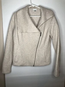 CAbi Damen-Bomberjacke gesteppt meliert beige Reißverschluss Größe M gebraucht, in einwandfreiem Zustand - Bild 1 von 8