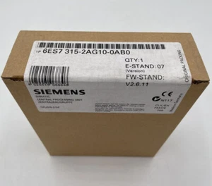 6ES7 315-2AG10-0AB0 NEW S7-300 CPU 315-2DP 6ES7315-2AG10-0AB0 2AG1O-OABO - Picture 1 of 4