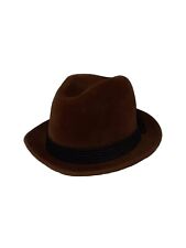 VTG Wegener Velour Hat, Brown, Velvet & Rope for Carson Pirie Scot Co, Germany
