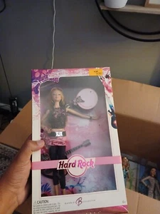 Barbie Hard Rock Cafe Doll & Guitar with Collector Pin #K7906 ~ New in Box - Picture 1 of 2