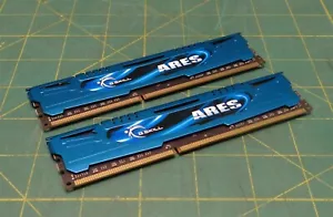 G.Skill Ares 8GB (4GBx2) 1866MHZ F3-1866C9D-8GAB DDR3 Desktop RAM, Low Profile - Picture 1 of 6