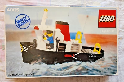 LEGO Classic 4005 - Tug Boat (1982 ) New Box and New Toy - Image 1 of 4