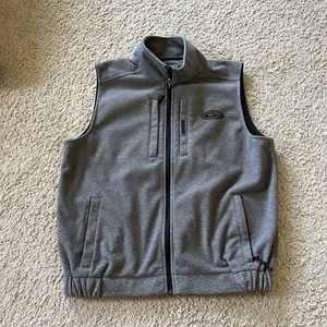 Drake Waterfowl Full Zip Grey  Vest Mens M Magnattach Fleece Windproof - Picture 1 of 7