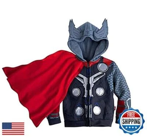 LEMONBABY Little Kids Unisex Boys Girls Superhero Cool Jacket Sweatshirt Hood - Picture 1 of 5
