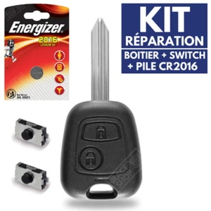 KIT Plip Boitier Télécommande Coque Clé pour CITROEN Saxo Xsara Picasso Berlingo - Picture 1 of 9