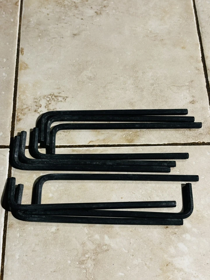 10 pcs Hex Key Wrench 4mm Metric CR-V L Shaped Hexagon Head Repairing Tool - Image 1 of 1