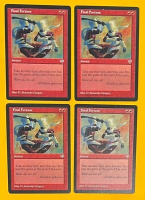 MTG FINAL FORTUNE (x4) Mirage (OldManMTG 010-181) - Image 1 of 3