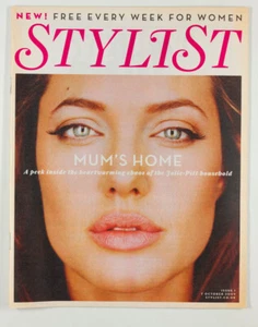 Angelina Jolie Brad Pitt home RARE 1st ISSUE OF STYLIST FASHION MAGAZINE UK No.1 - Picture 1 of 1