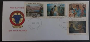 1975 Australia Hutt River Province Christmas Cover ties 4 stamps - Picture 1 of 4