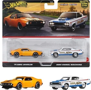 New Hot Wheels Premium 2 Pack - '71 AMC Javelin/AMC Level Machine - Picture 1 of 7