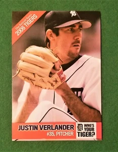 Justin Verlander  Rookie 5" X 7" Card Detroit News 2006 Detroit Tigers Ex-Mt  - Picture 1 of 2
