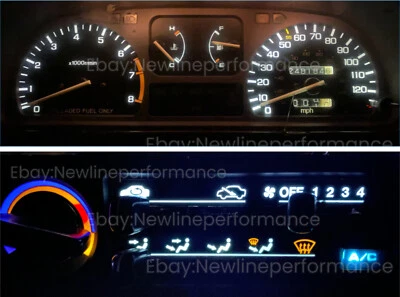 Cluster de LED branco + kit de lâmpada climática para Honda Civic EF / Wagon / CRX 1990-1991 - Imagem 1 de 4