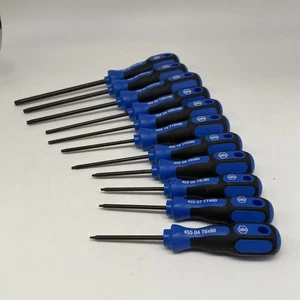 WIHA Torx set of 11 T6-T40 Blue Handle CVM - Picture 1 of 11