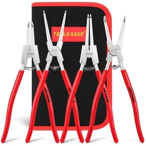 4 Pcs Snap Ring Pliers Set, Circlip Pliers, 13 inches Internal/External Heavy... - Picture 1 of 6