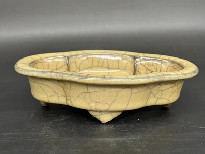 Antique Chinese Song Dynasty 960-1279 Guan Kiln Porcelain Brush Washers - Image 1 of 4