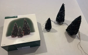 Abteilung 56 Dorfzubehör funkelnd beleuchtete Weihnachts Mini Bäume 52823 - Bild 1 von 4