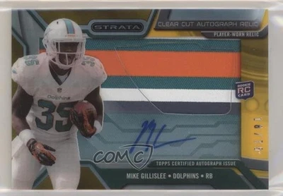 2013 Strata Clear Cut Rookie Relics Gold /75 Mike Gillislee RPA Patch Auto RC - Image 1 of 2