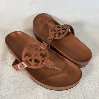 Sandalias de tanga de cuero Tory Burch para mujer talla 6,5 - ¡Leer! Foto 1 de 4