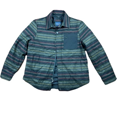Pendleton Jacket Mens L Wool Conway Mount Hood Olive Stripe - Image 1 of 4