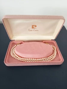 Vintage Pierre Cardin three strand faux pearl choker necklace - Picture 1 of 8