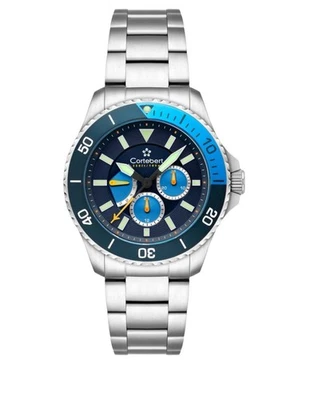 Cortebert TOULON MULTIFUNCTION CB-3017-33 DARK BLUE DIAL - Image 1 of 4