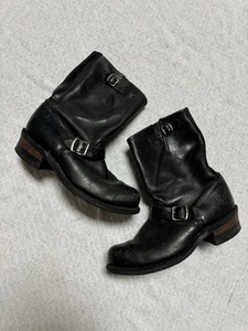 Frye Engineer Buckle Harness Black Short Boots Women’s US 9 150 Anniversary - Picture 1 of 10