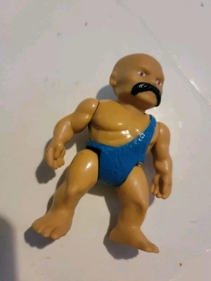 De colección Definitely Dinosaurs CAVEMAN DRON original 1987 Playskool figura azul B Foto 1 de 2