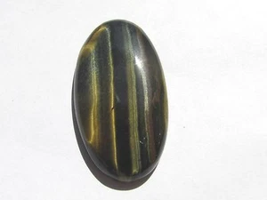 Brekzien Tigerauge -Tigereye Cabochon 39,5 x 21,2 mm 48 ct. Nr. U5454 - Bild 1 von 1