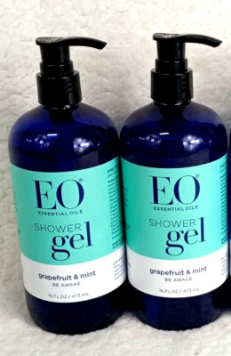 Gel de banho 2-16 fl oz óleos essenciais EO toranja e hortelã - Imagem 1 de 4