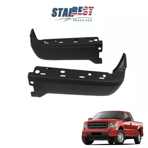NEW Primered - Driver Passenger Side Rear Bumper Ends For 2009-2014 Ford F150 - Picture 1 of 9