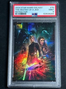2024 Star Wars Galaxy Chrome Refractor The Destiny of a Jedi #70 PSA 9 MINT SP - Picture 1 of 2