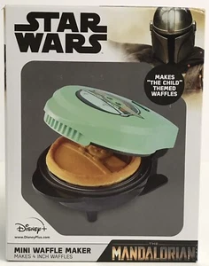 Star Wars The Mandalorian The Child Baby Yoda Grogu 4" Mini Waffle Maker NUOVO - Foto 1 di 6