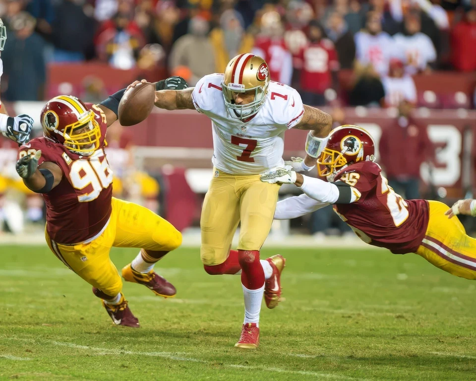 Colin Kaepernick #7 San Francisco 49ers NFL 8"X10" brillante impresión fotográfica 5 Foto 1 de 1
