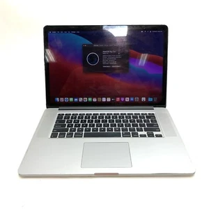 Apple Macbook Pro A1398 Retina 15.4" Intel i7-4850HQ 2.30 GHz 8GB 250GB Big Sur - Picture 1 of 7