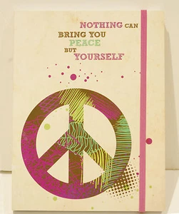 Nothing Can Bring You Peace but Yourself Lined Journal NEW - Imagen 1 de 1