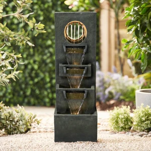 4-tier Modern Indoor&outdoor Waterfall Fountain Garden Home Room Decor With Pump - Picture 1 of 9