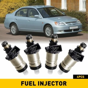 For Honda Acura Integra Accord Civic EX Vtec Fuel Injectors Set of 4 06164-P2J-0 - Picture 1 of 7
