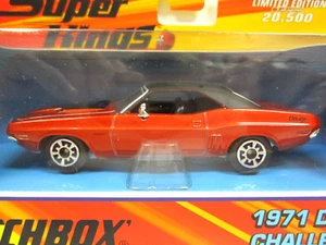 MATCHBOX - SUPER KINGS K-203 - 1971 DODGE CHALLENGER (METALLIC DARK ORANGE) - Picture 1 of 12