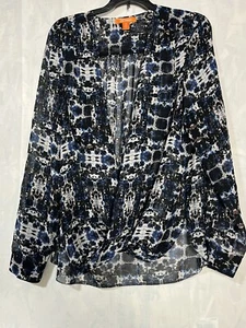 Joe Fresh Damen Bluse Gr. L Langarm Roll Up - Bild 1 von 4