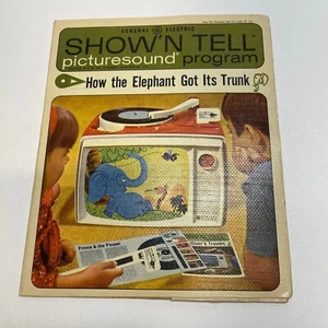 GE Show 'N Tell Picturesound Program How the Elephant Got Its Trunk 33 RPM 1965 - Picture 1 of 7