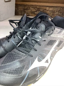 Mizuno Wave Lightning Z SR Touch Volleyball Shoes Black Yellow Pyv 0115 Size 15 - Picture 1 of 24