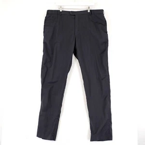 Joseph Abboud Marzotto Super 120s Wool Gray 42/36 Dress Pants Mid Rise Flat Fron - Picture 1 of 7
