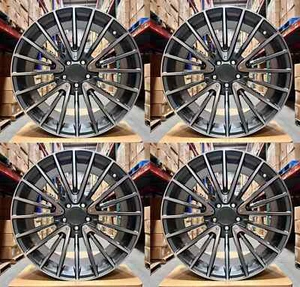 20" WHEELS FIT MERCEDES GLC300 GLC350 GLE350 GLE400 20X8.5 +30 5X112 RIMS SET 4 - Picture 1 of 4
