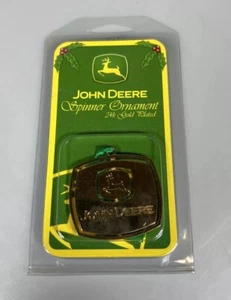 John Deere Spinner Ornament 24kt Gold Plated Brand New Motörhead Products - Picture 1 of 3
